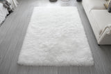 Manhattan Shag Rug Collection - WHITE